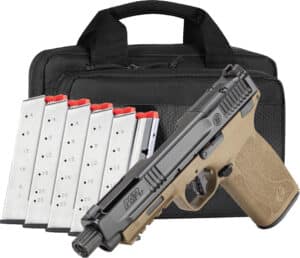 Smith & Wesson M&P 5.7 5in threaded barrel two-tone FDE/black pistol MFG#14751