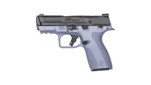 Smith & Wesson Shield X 9mm pistol, black and orange finish, 13+1 capacity