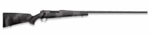 Weatherby Mark V Live Wild .30-06 rifle with spiral-fluted barrel and black/gray sponge-pattern stock