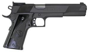 Iver Johnson Eagle XL 10mm pistol, 6-inch stainless barrel, matte black slide, G10 grip