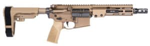 Geissele Super Duty Pistol .300 AAC Blackout 8-inch DDC side view with SBA3 brace
