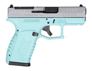 Derya DY9Z 9mm 3.5in semi-auto pistol in blue and silver finish