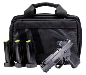 Rost Martin RM1C Comp 9mm 4-inch barrel pistol bundle with Viridian RFX11 green dot reflex sight