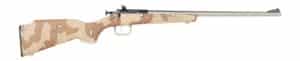 Keystone Crickett Precision Gen2 rifle with 16.1 inch blued threaded bull barrel and MultiCam skeletonized stock