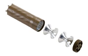 ANECHOIC PIPSQUEAK 22 suppressor in FDE finish with 1/2x28 threads