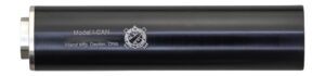I-CAN 6-inch aluminum suppressor with .578x28 direct thread in black Type III anodized finish