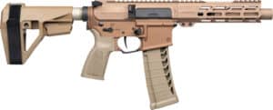CMMG Pistol MK4 22LR 4.5in with Zeroed 22LR suppressor bronze finish