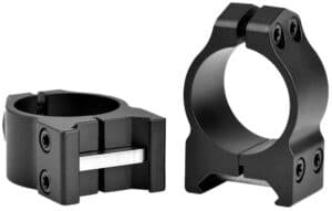 Warne 200M Vertical Rings Maxima Matte Black 1" Low 0 MOA