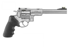 Ruger Super Redhawk .44 Magnum 7.5-inch stainless revolver with Hogue grips and Hi-Viz front sight