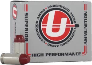UNDERWOOD 45 ACP+P 255GR - CAST FLAT NOSE 20RD 10BX/CS