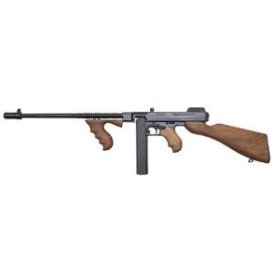 Auto-Ordnance Thompson 1927A1 .45 ACP rifle with 16.5 in finned barrel and fixed walnut grip