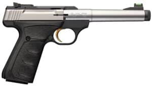 Browning Buck Mark Camper SS .22 LR 5.9 inch barrel pistol with UFX overmolded grips