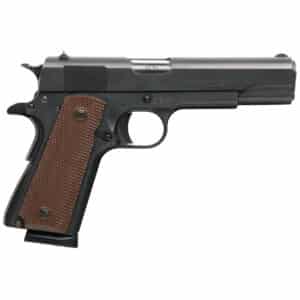 Charles Daly Chiappa CDLY 1911 .45 ACP 5 inch barrel black slide brown checkered grips