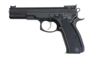 CZ-USA CZ 75 Bull Shadow Accu 9mm pistol right-side view, black finish