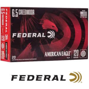 American Eagle 6.5 Creedmoor 120 Grain Total Metal Jacket Box of 20