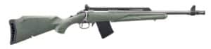 Ruger American Gen II Scout 7.62x39 16.1in Cobalt Cerakote with leaf green synthetic stock