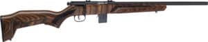 Savage 93 Minimalist .22 WMR 18-inch threaded barrel brown laminate stock