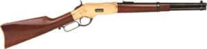 Cimarron 1866 Yellowboy Trapper .45 Long Colt 16 inch round barrel brass receiver walnut stock