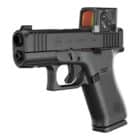 GLOCK 43X MOS8 9mm pistol with Aimpoint COA installed, black, two magazines
