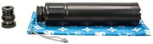 Griffin Armament Optimus 7 Taper Mount suppressor in black, 7.56 in overall length