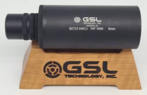 GSL Fatman 9mm suppressor with Tri-Lock (tri-lug) mount
