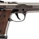 Beretta 92X Performance Defensive 9mm stainless with Hogue walnut grips and optics-ready slide