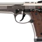 Beretta 92X Performance Defensive 9mm stainless with Hogue walnut grips and optics-ready slide