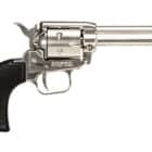 Heritage Rough Rider RR22NI4 .22 LR 4.75 inch nickel revolver with black polymer star grips