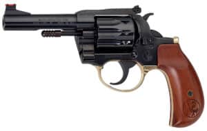 Henry H16 Golden Boy Deadeye .22 revolver, 4-inch blued barrel, American walnut birdshead grip