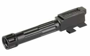 Lantac 9INE fluted threaded barrel for Glock 43 in black nitride finish