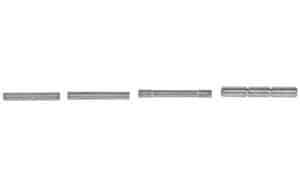 Lantac Ti-PIN titanium upgrade pins for Glock 17 and 19, silver finish