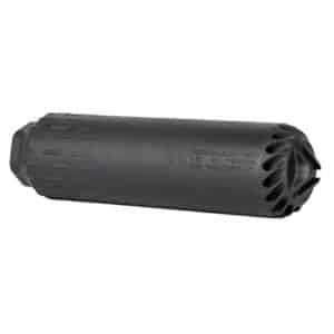HUXWRX FLOW 762 titanium suppressor with 5/8x24 muzzle brake in black