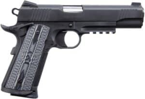 Colt 1911 CCU Rail Gun O1082RGCCU 9mm 5-inch Matte Black DLC with G10 grips