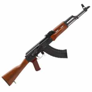 Riley Defense RAK101 RAK47-C 7.62x39 rifle with stained teak stock and black metal finish