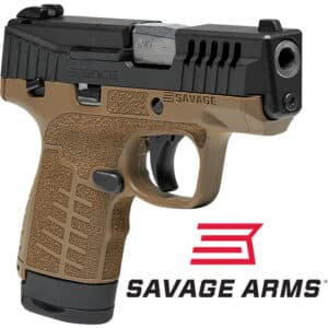 Savage Stance MC9MS 9MM pistol 3.2 inch barrel black slide flat dark earth frame