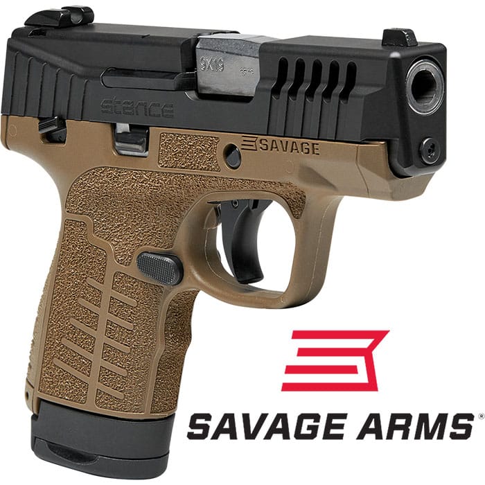 Savage Stance MC9MS | 9MM | 3.2in | 8rd | Black/FDE