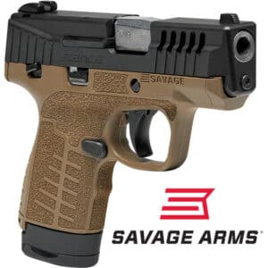 Savage Stance 9mm pistol 3.2 inch barrel 10-round black slide flat dark earth frame