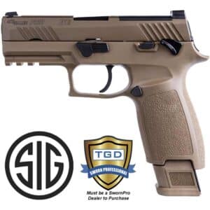 Sig Sauer P320 M18 9MM coyote optic-ready pistol with 3.9 inch barrel