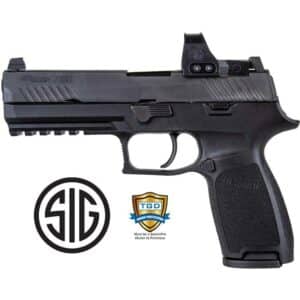 Sig Sauer 320 Fullsize 9MM 4.7 inch black with night sights and Romeo 1 Pro mounted