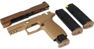 SIG Sauer CAL-X Kit P320-M17 9mm full coyote slide and carry-length grip