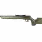 Savage B22 Timber Tactical .22 LR rifle with 18 inch spiral-fluted threaded barrel and OD green laminate stock