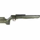 Savage B22 Timber Tactical .22 LR rifle with 18 inch spiral-fluted threaded barrel and OD green laminate stock