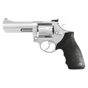Taurus 66 4-inch matte stainless 7-shot revolver with black rubber grips