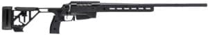 Tikka T3x Ace Game 6.5 Creedmoor bolt-action rifle with black chassis and threaded fluted barrel