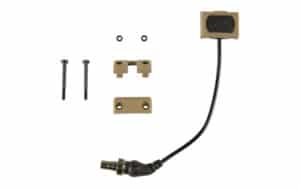 Unity Tactical ModButton Lite remote push button switch with 4.5-inch SureFire-compatible cable in Flat Dark Earth
