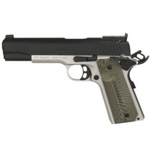 EAA MC1911 Match 45 ACP 5-inch two-tone pistol with laminated grips