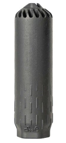 HUXWRX FLOW 6K 6MM suppressor in black, DMLS 17-4PH stainless