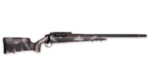 Weatherby Alpine CT bolt-action rifle with BSF carbon barrel and Accubrake DST, PEAK 44 Bastion stock
