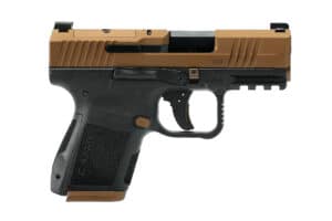 CANIK METE MC9 9mm Bronze Cerakote 15+1 pistol with optics-ready slide