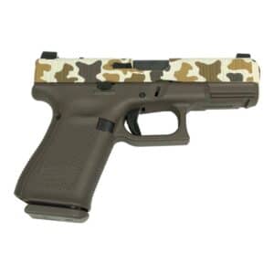 Glock V-Series Model 19 Duck Camo Cerakote 9mm 4.02 inch barrel three 15-round magazines